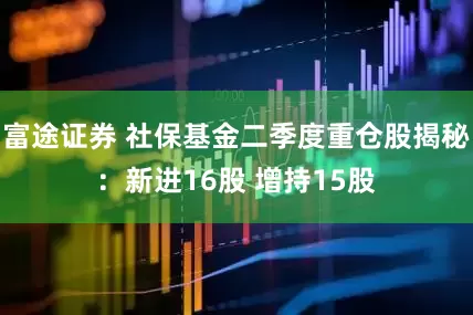 富途证券 社保基金二季度重仓股揭秘：新进16股 增持15股